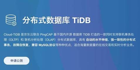 PingCAP與京東云聯合發布分布式云數據庫Cloud-TiDB，賦能在線數據處理與交易業務